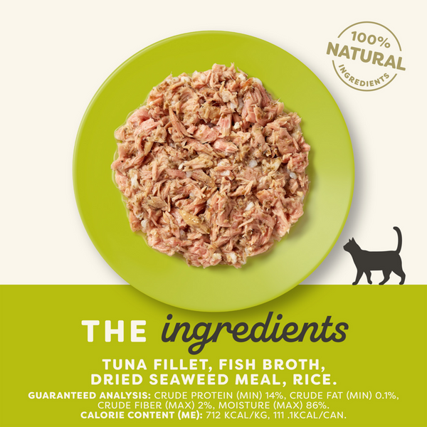 Applaws Natural Tuna with Seaweed in Broth Can Cat Food