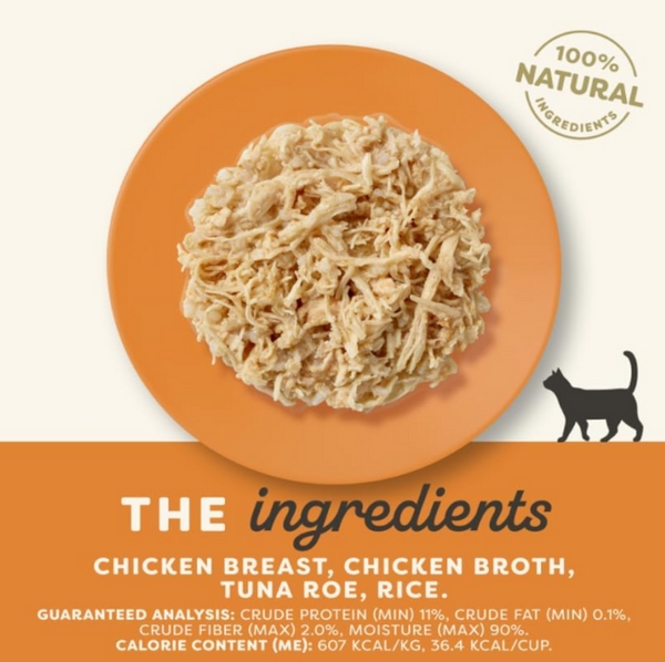 Applaws Natural Chicken Breast with Tuna Roe in Broth Can Cat Food