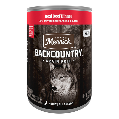 Merrick Backcountry Grain Free 96% Beef Adult Wet Dog Food