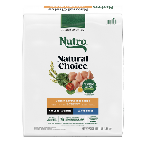Nutro Natural Choice Chicken and Brown Rice Large Breed Adult Dog Food