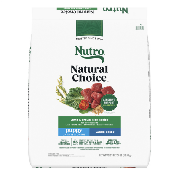 Nutro Wholesome Essentials Large Breed Puppy Pasture-Fed Lamb & Rice Dry Dog Food