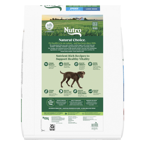 Nutro Wholesome Essentials Large Breed Puppy Pasture-Fed Lamb & Rice Dry Dog Food