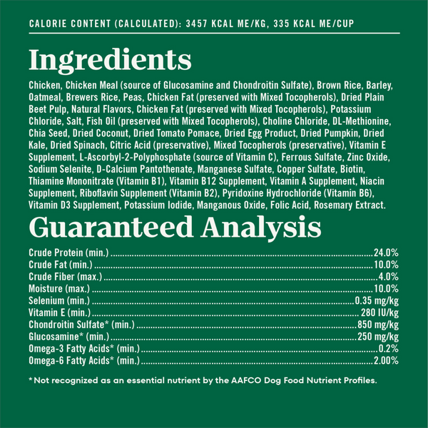 Nutro Wholesome Essentials Large Breed Senior Farm-Raised Chicken, Brown Rice & Sweet Potato Dry Dog Food