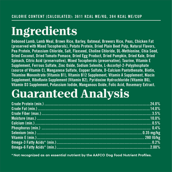 Nutro Wholesome Essentials Small Bites Adult Pasture-Fed Lamb & Rice Dry Dog Food