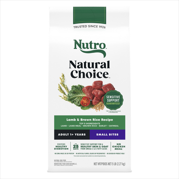 Nutro Wholesome Essentials Small Bites Adult Pasture-Fed Lamb & Rice Dry Dog Food