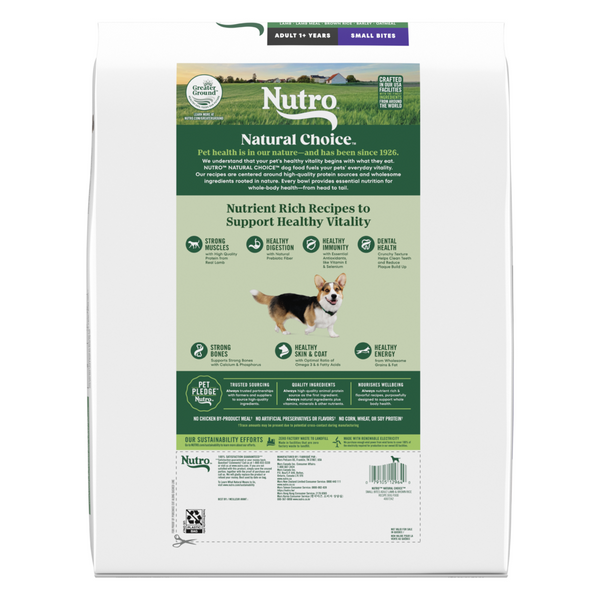 Nutro Wholesome Essentials Small Bites Adult Pasture-Fed Lamb & Rice Dry Dog Food