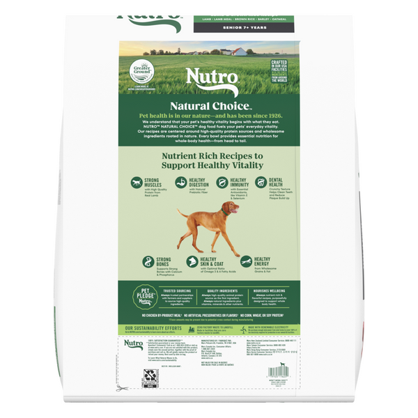 Nutro Wholesome Essentials Senior Pasture-Fed Lamb & Rice Dry Dog Food