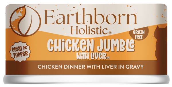 Earthborn Holistic Grain Free Chicken Jumble with Liver Canned Cat Food