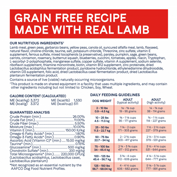 Canidae Under the Sun Grain Free Lamb Recipe Adult Dry Dog Food