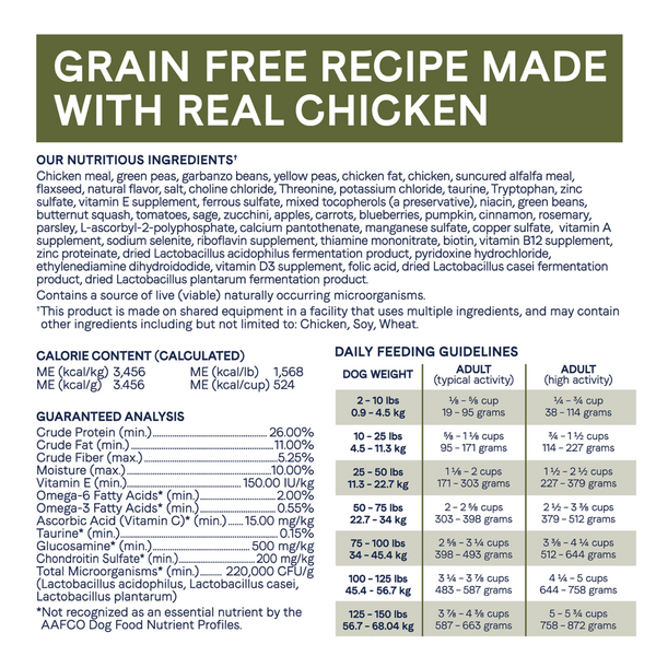 Canidae Under the Sun Grain Free Adult Chicken Recipe Dry Dog Food