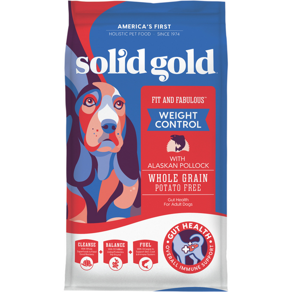 Solid Gold Fit & Fabulous Adult Low Fat & Low Calorie with Fresh Caught Alaskan Pollock Dry Dog Food