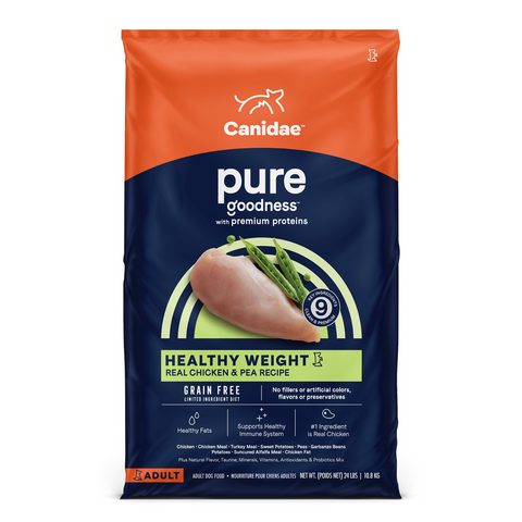 Canidae Pure Farm To Bowl Healthy Weight Free-Range Chicken & Pea Recipe Dog Food