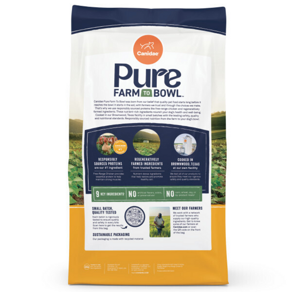 Canidae Pure Farm To Bowl Healthy Weight Free-Range Chicken & Pea Recipe Dog Food