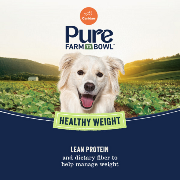 Canidae Pure Farm To Bowl Healthy Weight Free-Range Chicken & Pea Recipe Dog Food