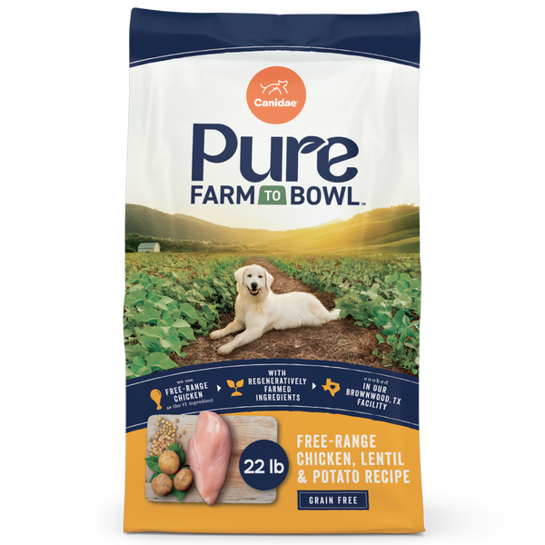Canidae Pure Farm To Bowl Senior Free-Range Chicken, Sweet Potato & Garbanzo Bean Recipe Dog Food