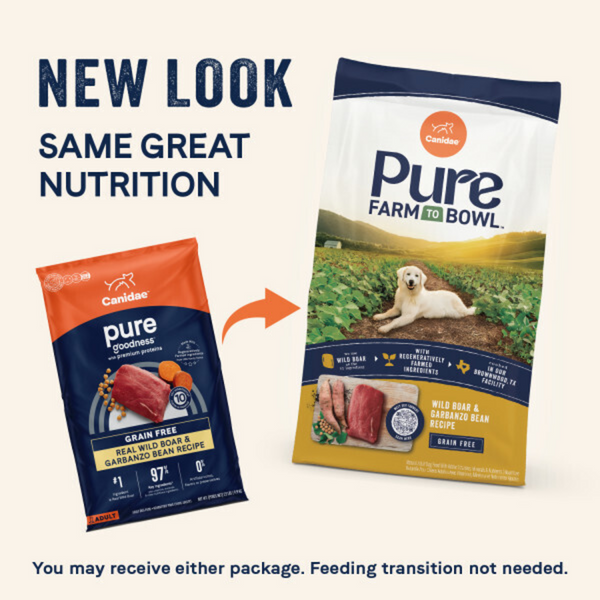 Canidae Pure Farm To Bowl Wild Boar & Garbanzo Bean Recipe Dog Food