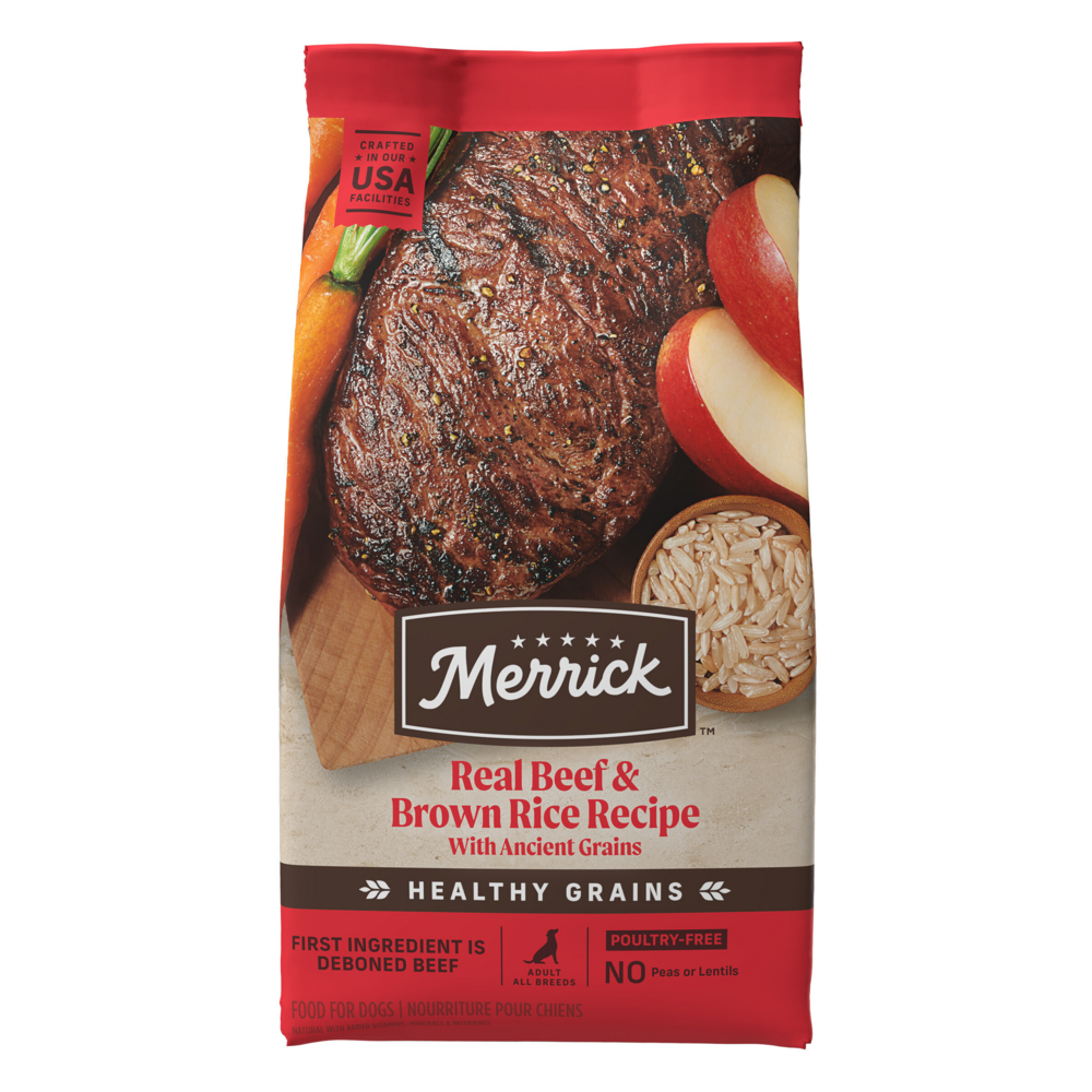 Merrick Healthy Grains Beef and Brown Rice Adult Dry Dog Food