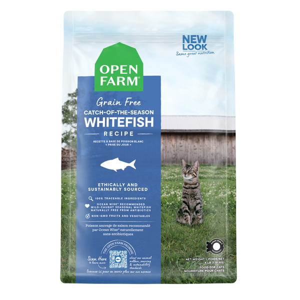 Open Farm Grain Free Catch of the Season Whitefish and Green Lentil Dry Cat Food