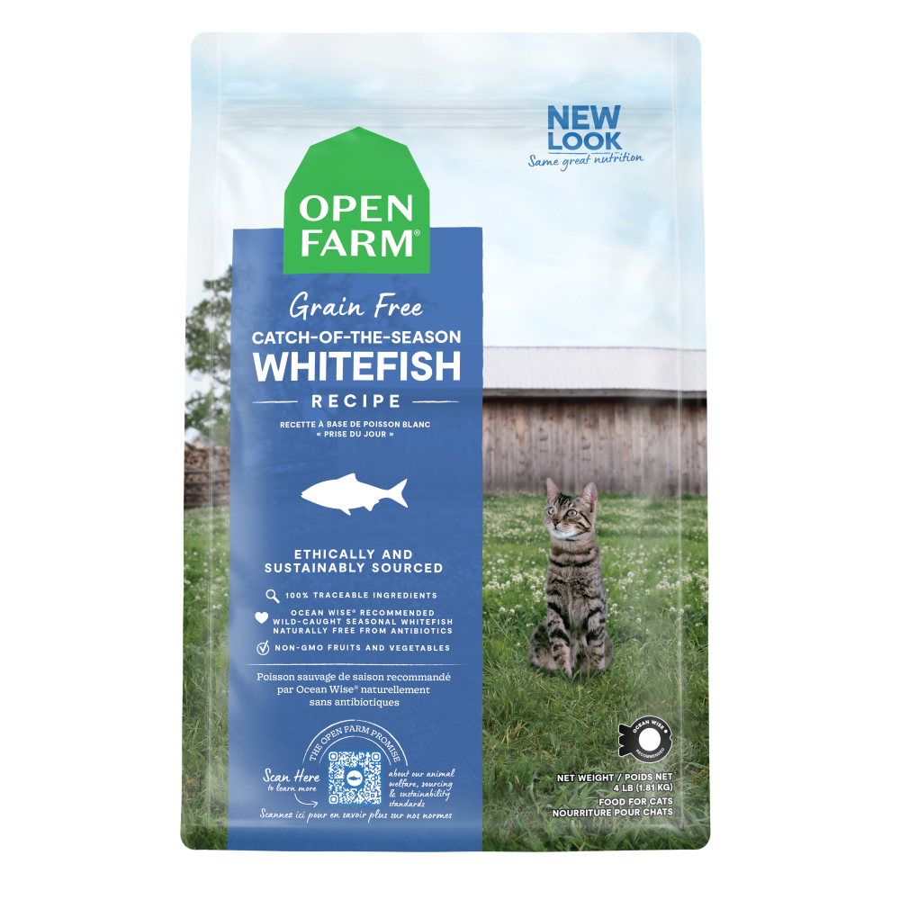Open Farm Grain Free Catch of the Season Whitefish and Green Lentil Dry Cat Food
