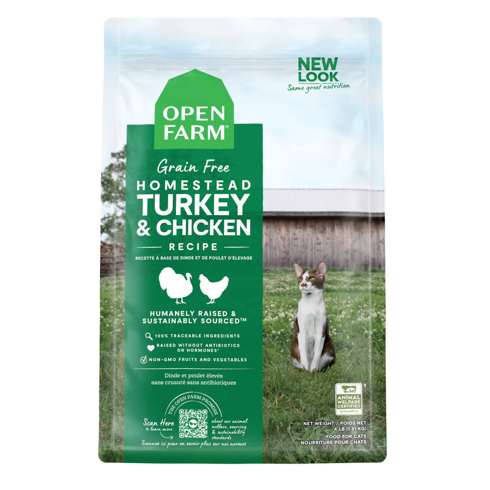 Open Farm Grain Free Homestead Turkey and Chicken Dry Cat Food