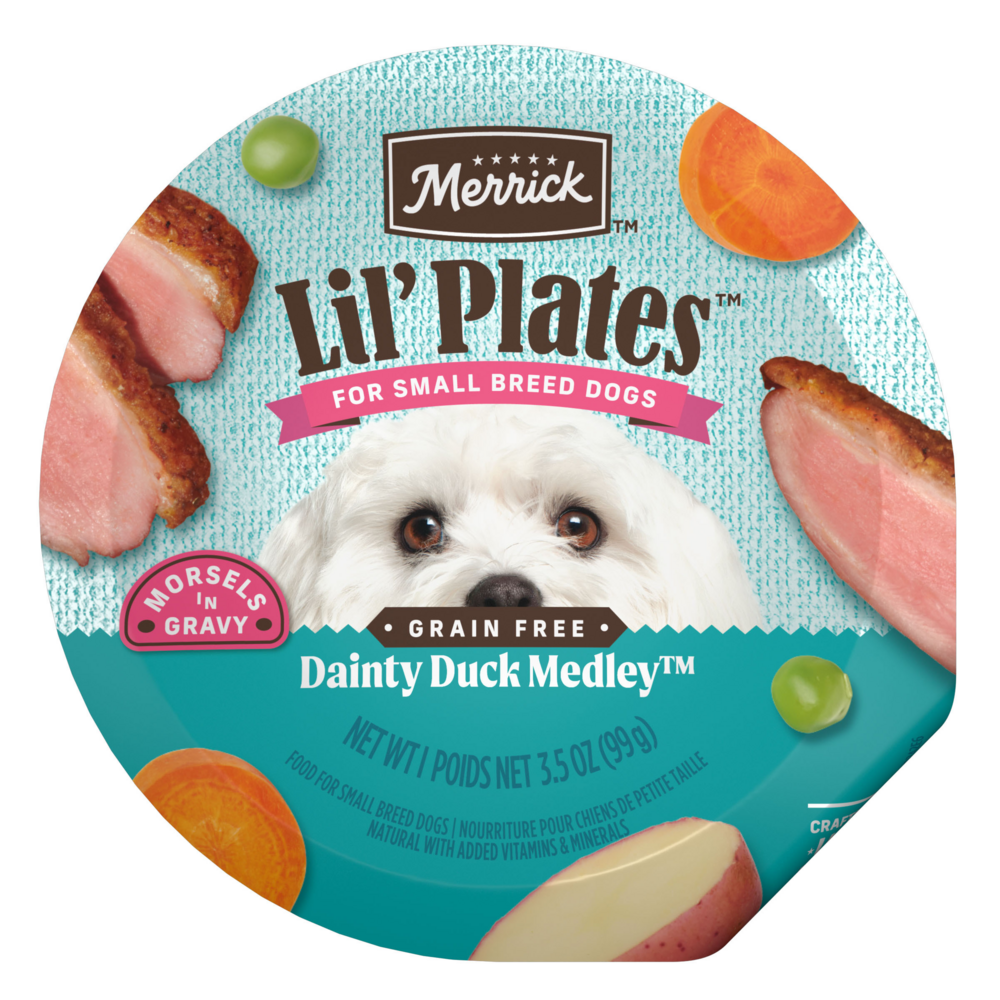 Merrick Lil' Plates Grain Free Dainty Duck Medley Small Breed Adult Wet Dog Food