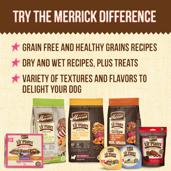 Merrick Lil' Plates Grain Free Dainty Duck Medley Small Breed Adult Wet Dog Food