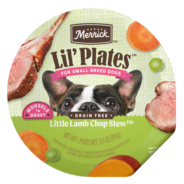 Merrick Lil' Plates Grain Free Lamb Chop Stew Small Breed Adult Wet Dog Food