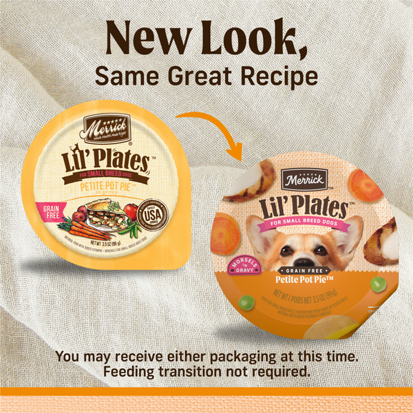Merrick Lil' Plates Grain Free Petite Pot Pie Small Breed Adult Wet Dog Food