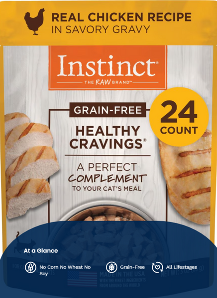 Instinct Healthy Cravings Grain Free Chicken Wet Cat Food Topper