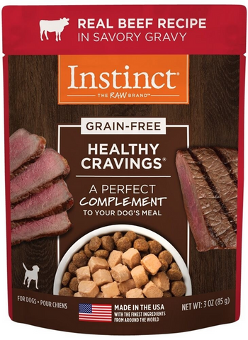 Instinct Healthy Cravings Grain Free Beef Wet Dog Food Topper