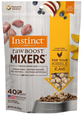Instinct Raw Boost Mixers Grain Free Freeze Dried Chicken Cat Food Topper