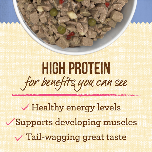 Merrick Lil' Plates Small Breed Grain Free Pint Size Puppy Plate in Gravy Dog Food Tray