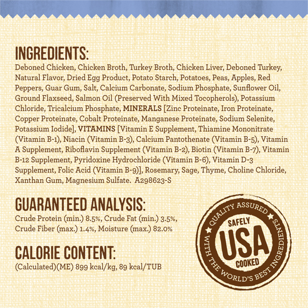 Merrick Lil' Plates Small Breed Grain Free Pint Size Puppy Plate in Gravy Dog Food Tray