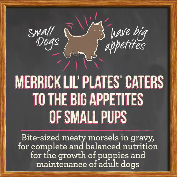 Merrick Lil' Plates Grain Free Pint Sized Pup Small Breed Wet Puppy Food