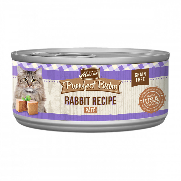 Merrick Purrfect Bistro Grain Free Rabbit Pate Canned Cat Food