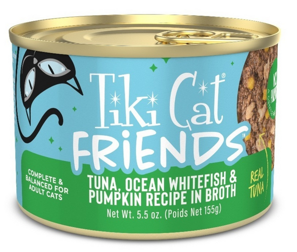 Tiki Cat Friends Tuna Ocean Whitefish and Pumpkin Wet Cat Food