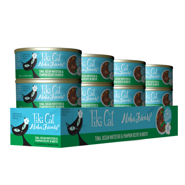 Tiki Cat Friends Tuna Ocean Whitefish and Pumpkin Wet Cat Food