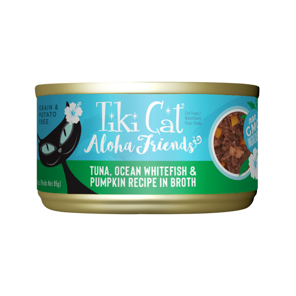 Tiki Cat Friends Tuna Ocean Whitefish and Pumpkin Wet Cat Food