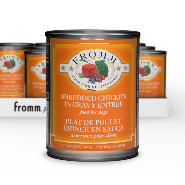 Fromm Four Star Shredded Chicken in Gravy Entree Canned Dog Food