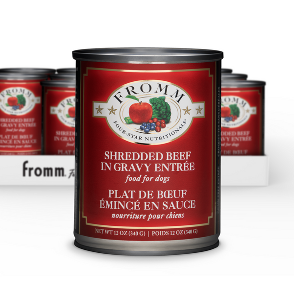 Fromm Four Star Shredded Beef in Gravy Entree Canned Dog Food