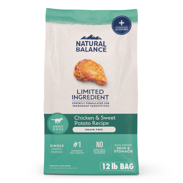 Natural Balance Limited Ingredient Grain Free Dry Dog Food, Chicken & Sweet Potato Recipe