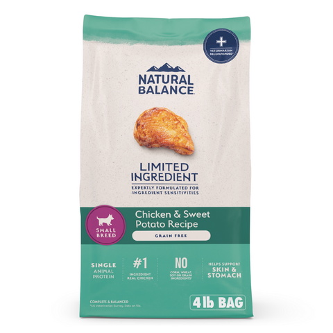 Natural Balance Limited Ingredient Grain Free Chicken & Sweet Potato Small Breed Recipe Dry Dog Food