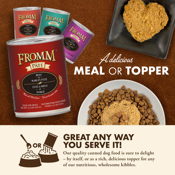 Fromm Beef & Barley Pate Canned Dog Food