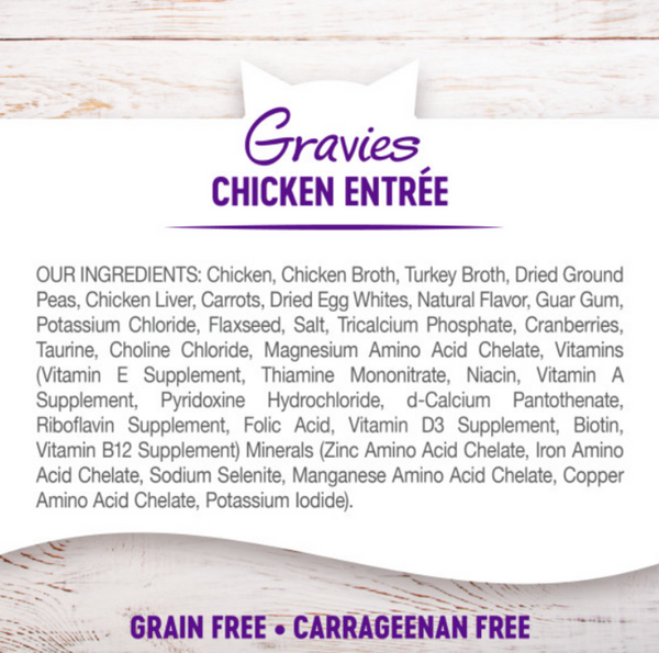 Wellness Natural Grain Free Gravies Chicken Dinner Canned Cat Food