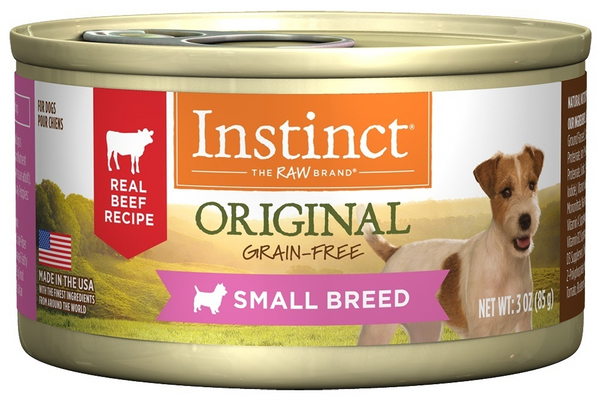 Instinct Small Breed Grain Free Real Beef Recipe Natural Canned Dog Food