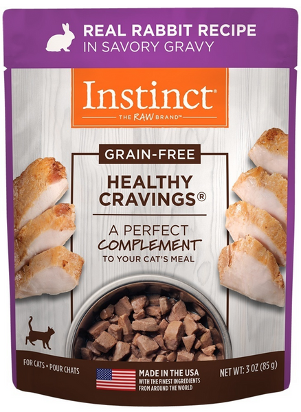 Instinct Healthy Cravings Grain Free Rabbit Wet Cat Food Topper