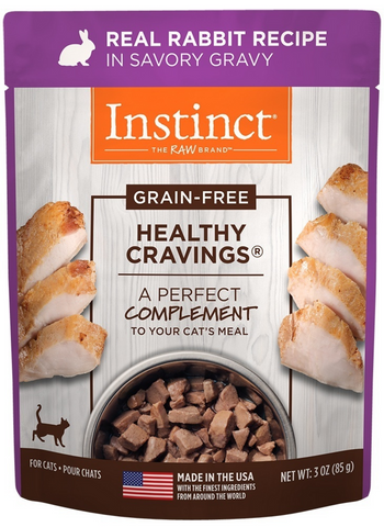 Instinct Healthy Cravings Grain Free Rabbit Wet Cat Food Topper