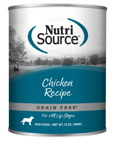 NutriSource Grain Free Chicken Formula Canned Dog Food