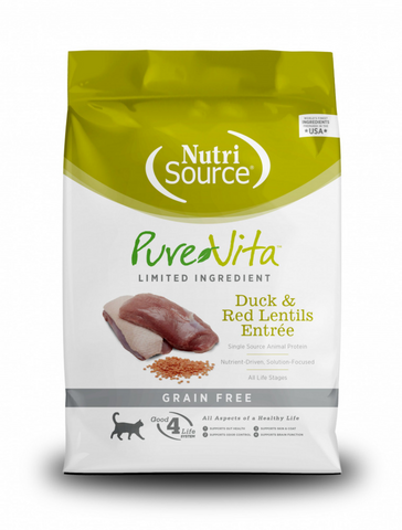 PureVita Grain Free Duck & Red Lentils Dry Cat Food
