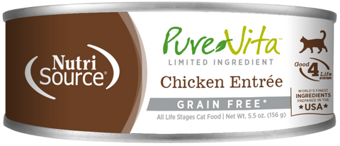 PureVita Grain Free 96% Real Chicken Entree Canned Cat Food